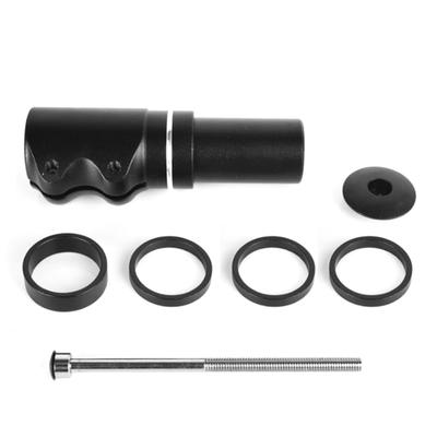Fahrrad Gabel Vorbau Extender Einstellbare Aluminium Legierung Fahrrad Lenker Vorbau Riser Schwarz für Mountainbike