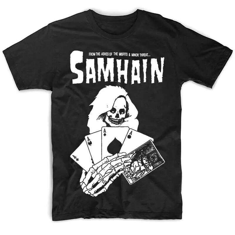 Samhain SAMHAIN T Shirt BLACK All Sizes S5XL Men#039;s Clothing Short Sleeve Tops Unisex T-Shirt L