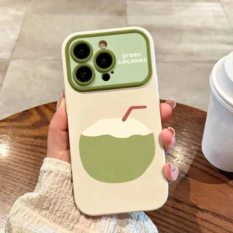 

Coconut Apple 17 Pro Max iPhone 16 Case – Drop-proof, Large Window, Soft Protective Shell iPhone 16