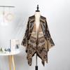 Outdoor Travel Camping Shawl Women'S Double-Sided Large Scarf Ethnic Style Warm Cape Shawl