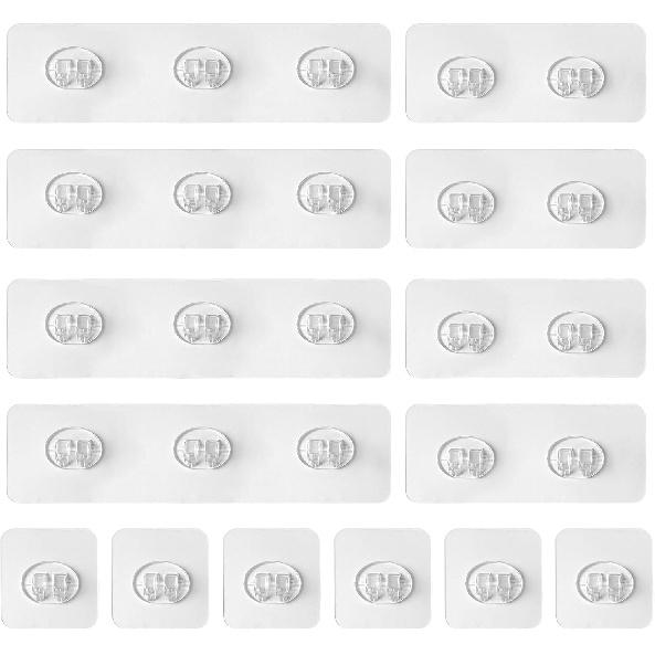 Upgraded Shower Caddy Adhesive Replacement,Strong Adhesive Hooks for Shower Caddy, Waterproof Shower Shelf Adhesive, Shower Adhesive Strips for