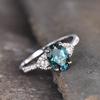 European And Korean Ring Women, Elliptical Geometric Design Simple Ring, Niche Elegant Triangle
