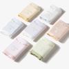 Female Spring and Summer Thin Cotton 7A Antibacterial Breathable Non Trace Middle Waist Triangle Briefs