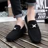 Italienischer Lässiger Leder Herren Outdoor Atmungsaktiver Slipper Lässiger Business Arbeitsschuh Bequem Rutschfest Fahrschuh Walking Loafer
