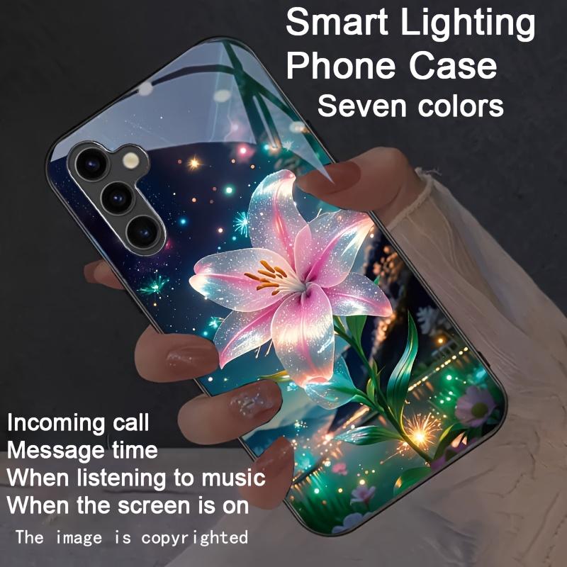 Sunflowers Printed LED Phone Case for Xiaomi Redmi Note 14 13 12 11 Pro Plus 5G 12S 11S 10S 10 12C 13C 14C 12 13 4G Flash Cover
