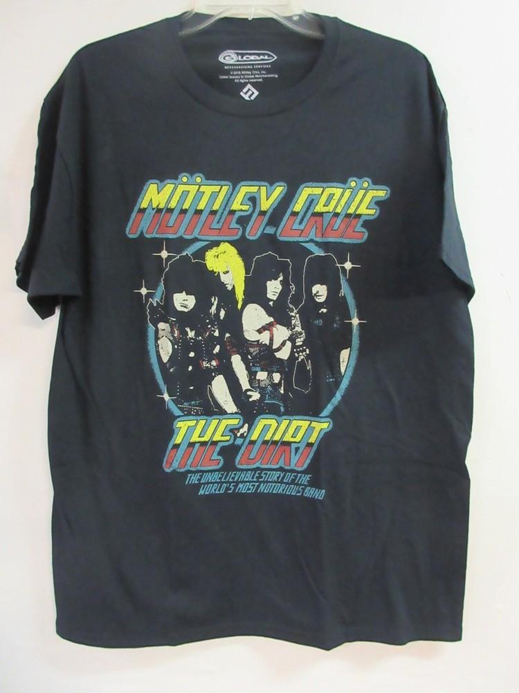 MOTLEY CRUE OFFICIAL MERCH DIRT 2019 BAND CONCERT MUSIC  LARGE Unisex T-Shirt S