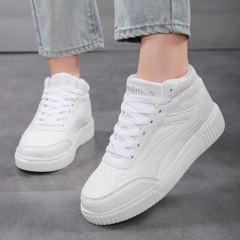 New thick-soled heightening middle-help student board shoes casual sports shoes