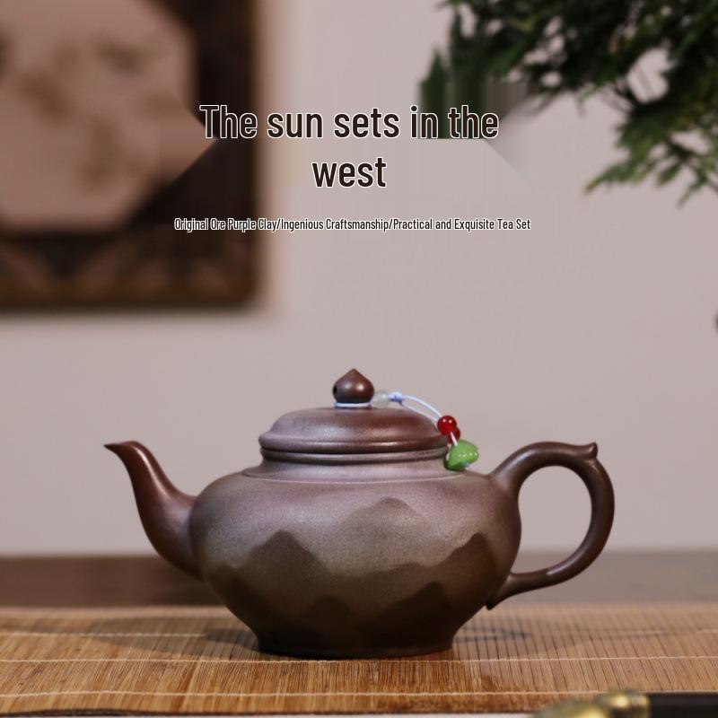 Handmade Yixing Zisha Teapot by Xiao Ying - Original Ore Purple Clay Tea Set 310cc