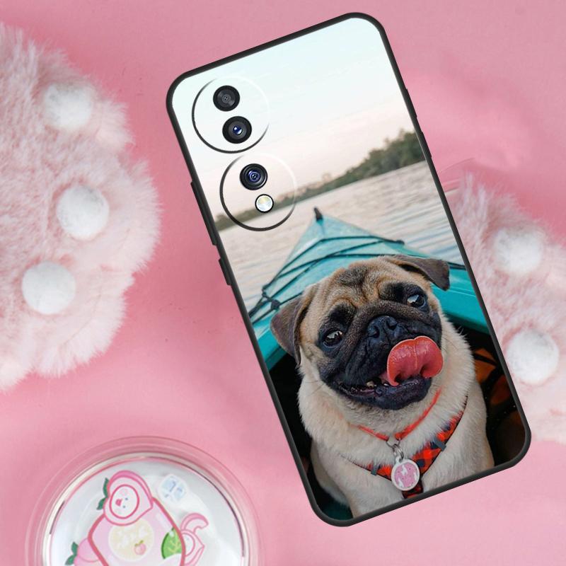 Pug Dog French Bulldog Case For Honor Magic 6 5 7 Lite Honor 200 Pro 50 70 90 Lite X9b X9a X8b X8a X8 X9 X9c Cover
