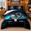 Lewis Hamilton Pattern Bedding 3Pcs Set Bed Sheet And Pillowcases For Indoor Bedroom