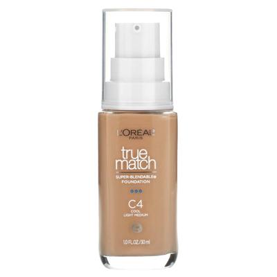 L'Oréal, True Match, Super Blendable Foundation, C4 Cool Light Medium, 30Ml(1Fl Oz)