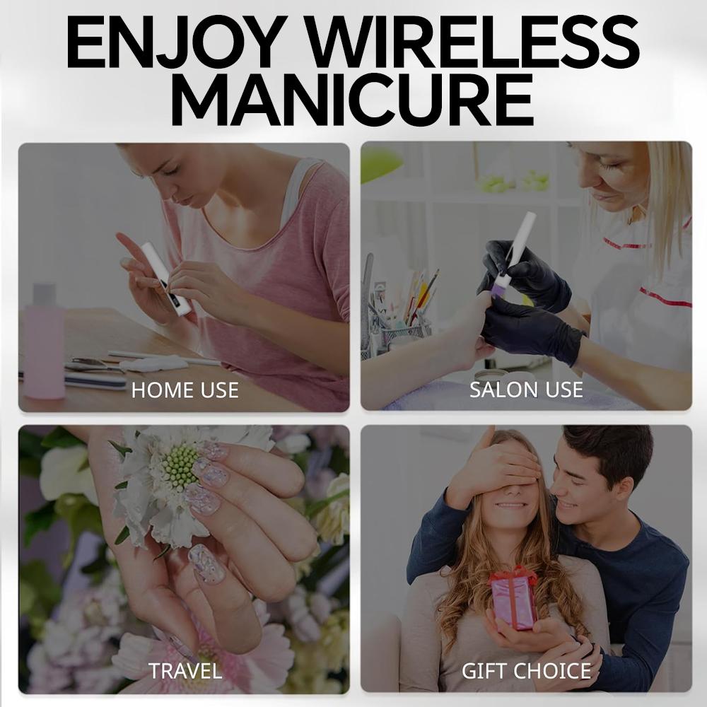 Mini Handheld UV Light for Gel Nails with Adjustable Stand,Portable Rechargeable Nail Lamps with Timer & Display for Fast Drying