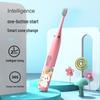 Cartoon-Themed IP7 Waterproof Kids' Sonic Electric Toothbrush with Soft U-Shaped Bristles