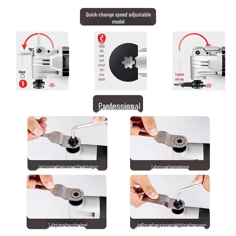 UNIT Electric Multi-Tool CN Plug (adapter Included)