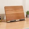 Multi-Position Support Wooden Reading Stand Foldable Cookbook Bracket Book Holder Tray  Note-taking