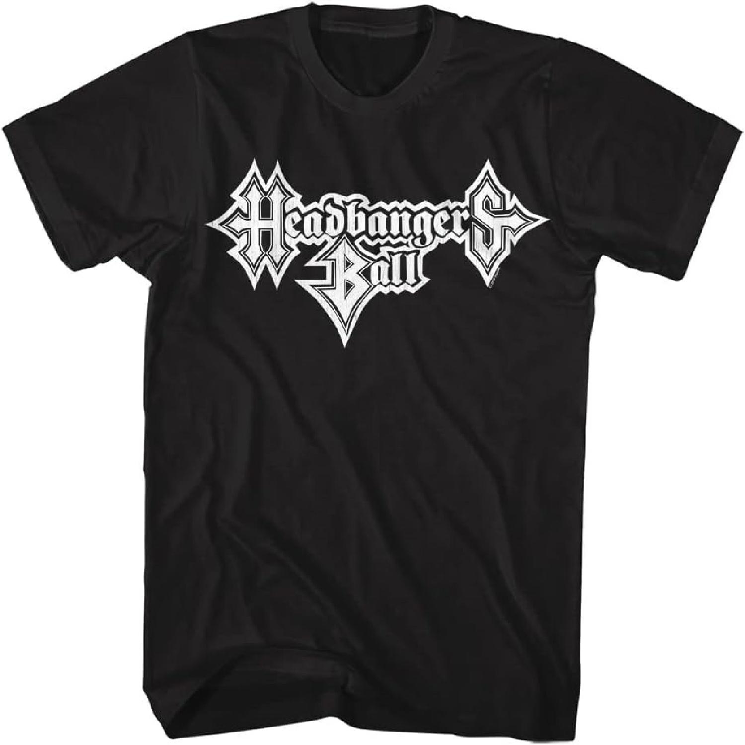 MTV Vintage Headbangers Ball Logo Black T-Shirt S