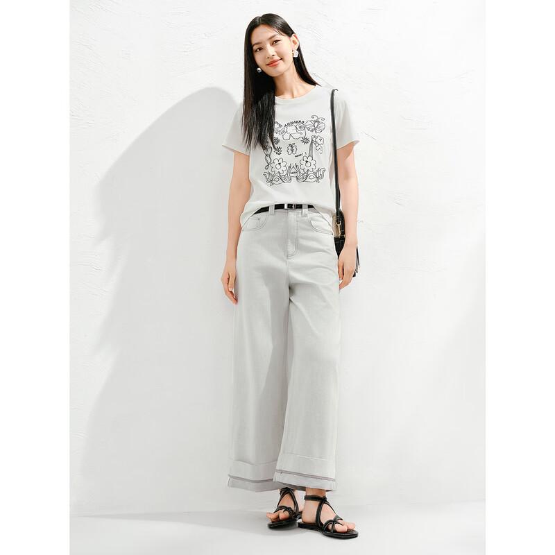 Annakou Playful Embroidered Short Sleeve T-shirt M