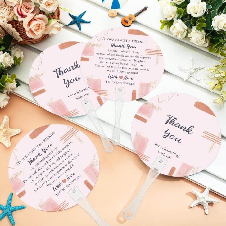 Pack Of 10 Colorful Wedding Fans For Guests Perfect For Adding Charm To Ceremonies And Parties