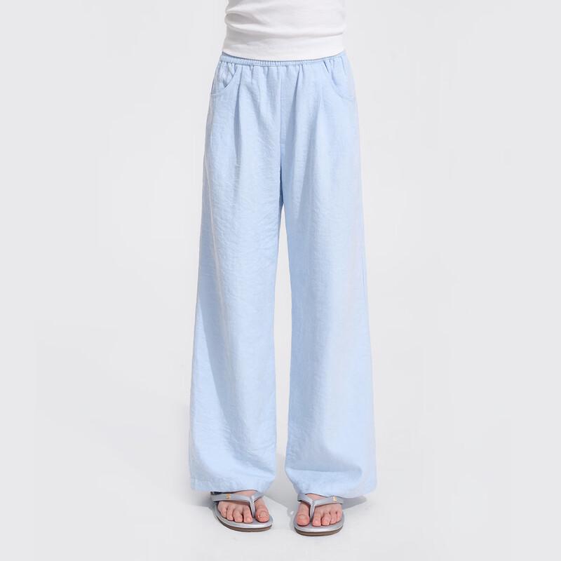 Girls' Lightweight Loose Straight Summer Trousers