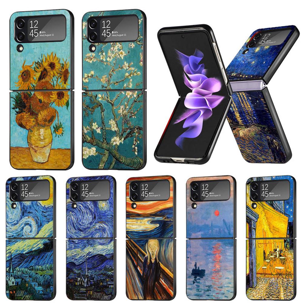 Van Gogh Oil Art Painting Phone Case For Samsung Galaxy Z Flip7 Flip6 5G Flip5 Flip4 Flip3 ZFlip 7 6 3 4 5 Shockproof Back Cover