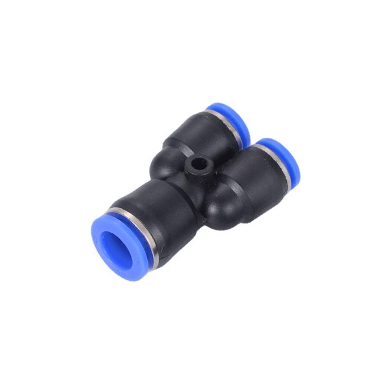 Y-Type Three-Way Pneumatic Air Tube Quick Connector, 4-5-10, PW12-6-6, Reducing Plug 16-8/14-12mm