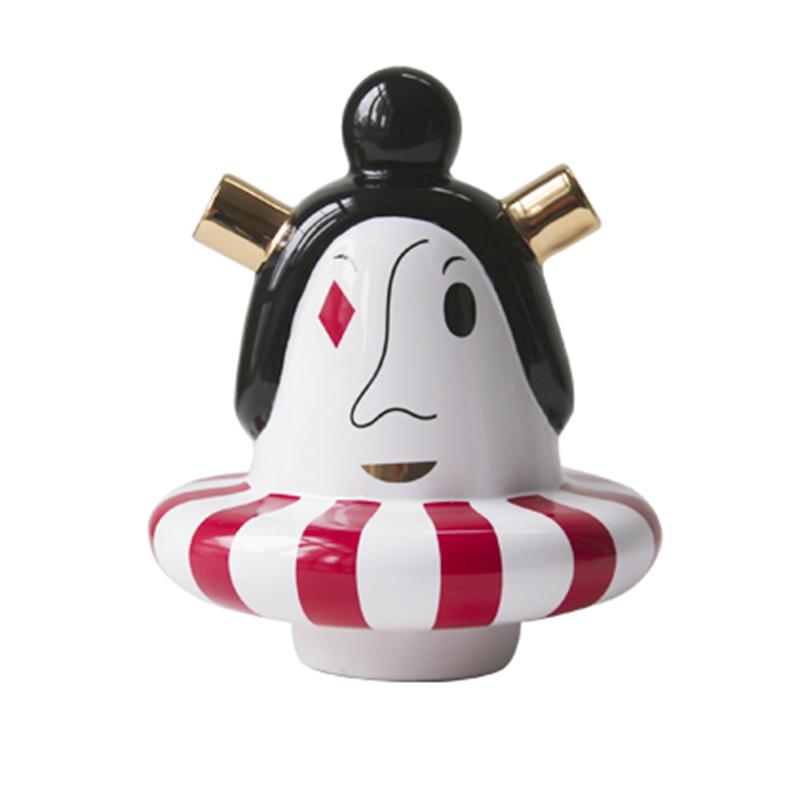 Modern Ceramic Ornaments Desk Kawaii Figurine Designer Luxury Creative Doll Living Room Home Decoration Accessories Gift Ideas