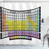 Periodiek Systeem Douchegordijn Wetenschappelijk Educatief Ontwerp Scheikunde Thema Badkamer Decoratie Waterdichte Stof Educatief Cadeau