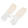 Goatskin  Leather Canvas Bee Gloves Anti Bee Anti Sting Long Sleeves Professional Apiculture Protective Equipment(XL )