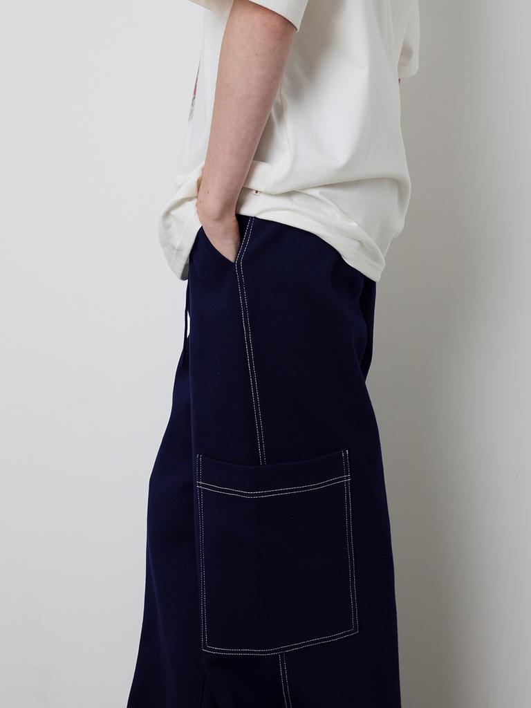 MEENDERI [Unisex]Big Pocket Jogger Pants - Navy