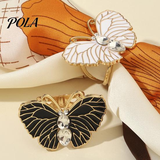 Elegant Butterfly Brooch Scarf Ring, Exquisite Clip, Buckle Durable Ring Stylish Pin for Scarves Shawls Fashion Styling Clip