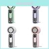Portable Handheld Fan With Cooling Function And Usb Rechargeable For Travel And Outdoor Use