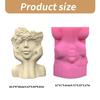 Art Figure Mold Flower Vase Mold Artistic Human Figure Shape Silicone Planter Mold Flowerpot Mold for Hand-Making Lover