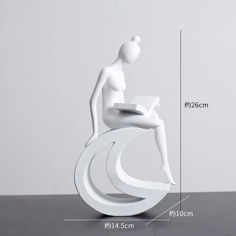 Multiple Styles Abstract Figures Statue Desk Decoration Minimalism Character Resin Sculpture Modern Crafts Room Aesthetics Decor