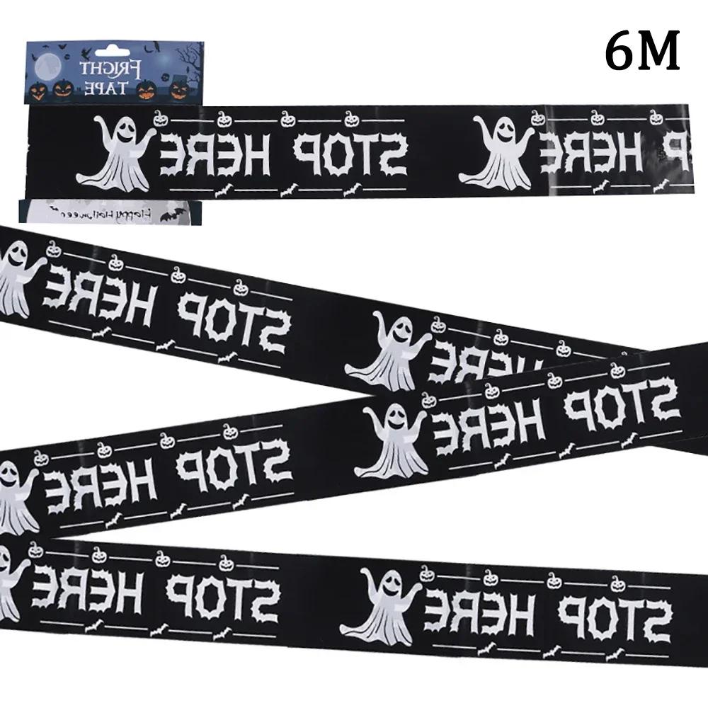 

Halloween Decoration Warning Tape Signs Halloween Prop Door Window Party Danger Warning Tape Halloween Decor Fright Tape Bundle