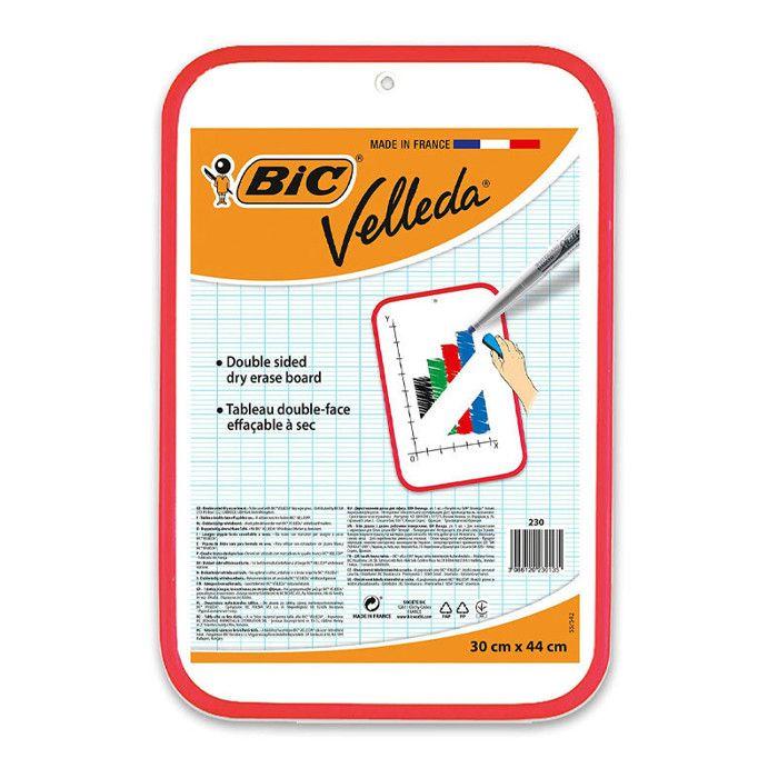 Tableau Effaçable À Sec - BIC - Velleda - 30x44 Cm - Rouge - Pack De 1