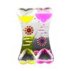 Doppio cuore liquido movimento bolla gocciolamento olio clessidra timer orologio giocattolo per bambini regalo