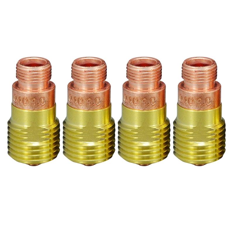 Replaceable 16pcs TIG Welding Torches Stubby Gas Lens Collets Alumina Nozzles Back Cap Kit For SR WP 17 18 26 Series