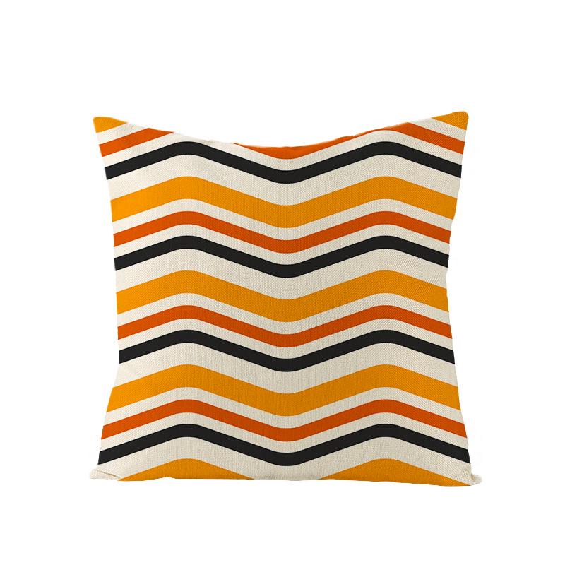 New Home Furnishings Halloween Polyester Pillow Case Home Pumpkin Ghost Fire Cushion Waist Pillow Case