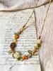 Hawaiian Style Colorful Plant Flower Czech Bead Pendant Acrylic Summer Collarbone Chain Women's Party Gift
