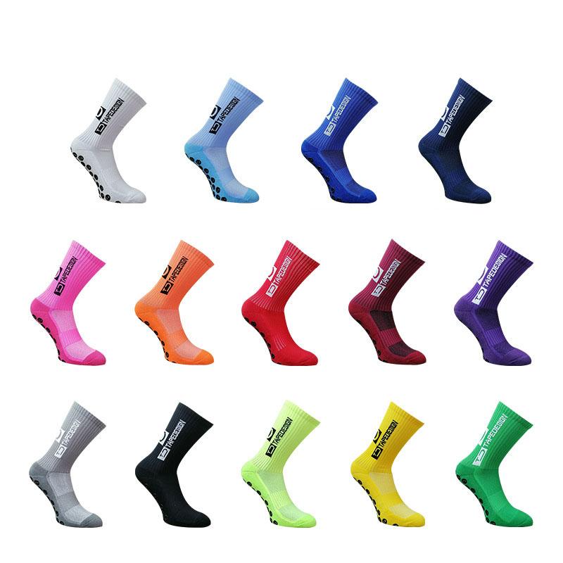 Fashion Sports Breathable Colorful Anti Slip Soccer Athletic Custom Logo Football Grip Socks