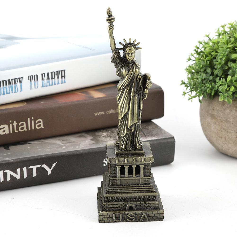 Model de clădire din metal Statuia Libertății Decor pentru birou Model de clădire celebru cadou