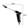 Garden Hose Nozzle Fits 3/4in Expandable Hose Leakproof Hose Sprayer for Car Washing Garden Watering Patio Cleaning