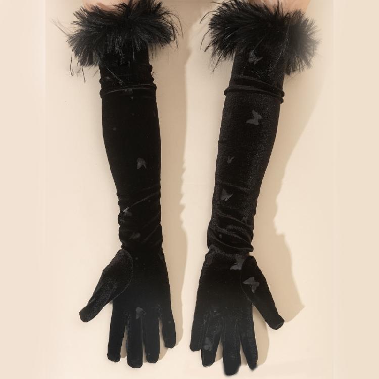 Lady Stage Performances Sexy Arm Gloves Night Club Party Elbow Gloves Stage Performances Gloves Evevning Dress Gloves