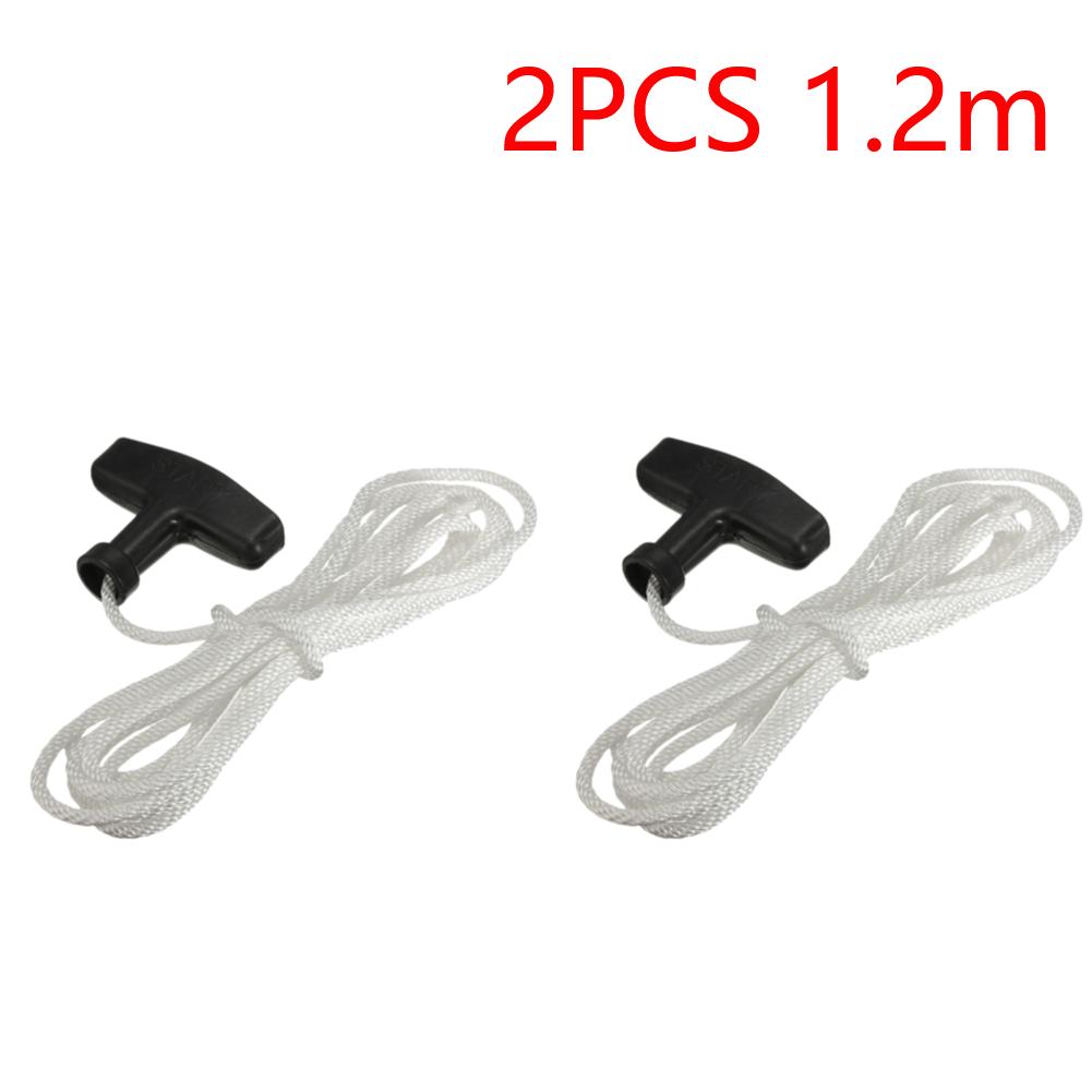 1.2m/3m Starter Pull Cord Rope with Pull Handle Petrol Engine Drawstring Universal Generator Pull Cord  Mower Accessories