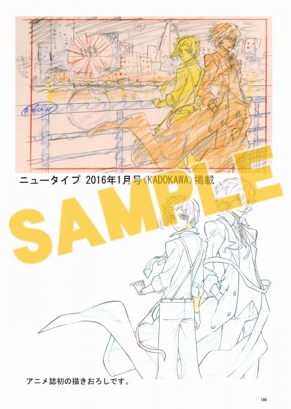 C105 Bonus Postcard Included Bungo Stray Dogs General Supervision & Original Illustration Collection Season 1