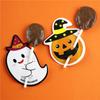 50Pcs Halloween Candy Box Lollipop Packing Card Pumpkin Ghost Card For Diy Halloween Party Decoration Favors Halloween 2024