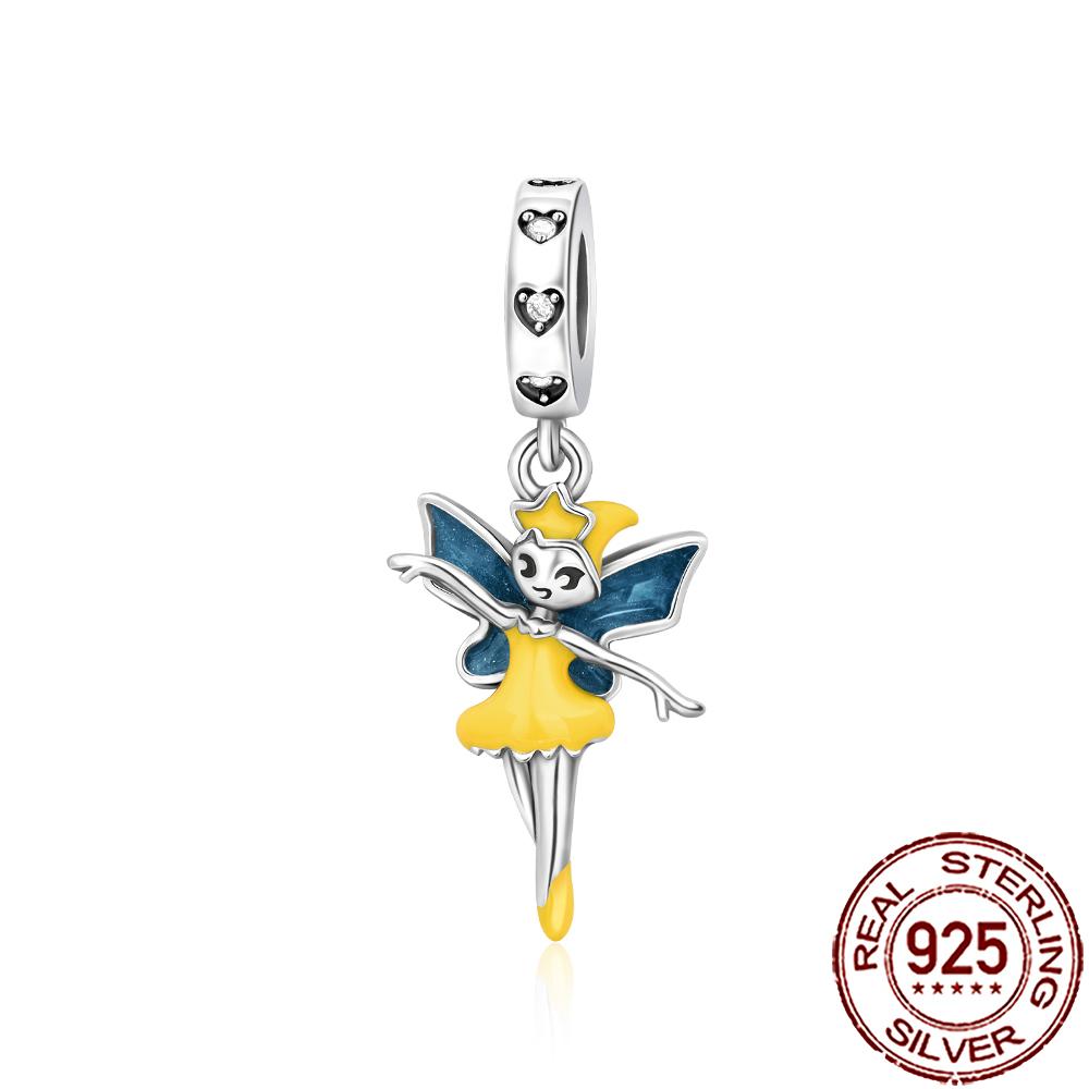 New Charms Copper Dream Catcher Cross Clover Angle Wing Heart Beads Fit Origina Bracelet Necklace Diy Jewelry