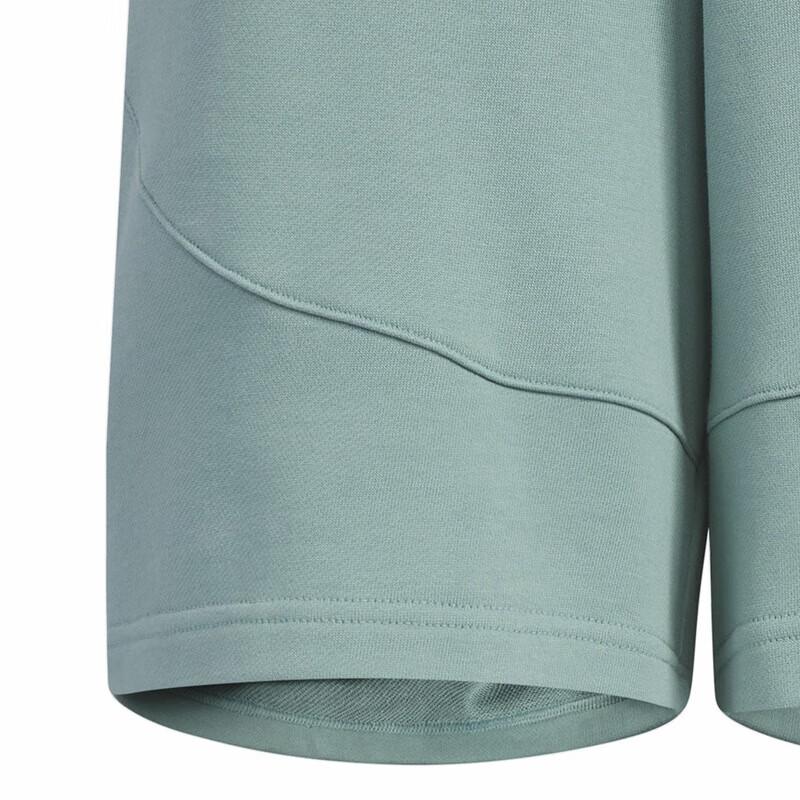 Adidas Solid Color Logo Drawstring Casual Shorts Men Bottoms Green JI6843