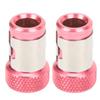 2Pcs Magnetizer Ring Universal Metric 14inch Magnetic Steel Screwdriver Bits AccessoriesRed