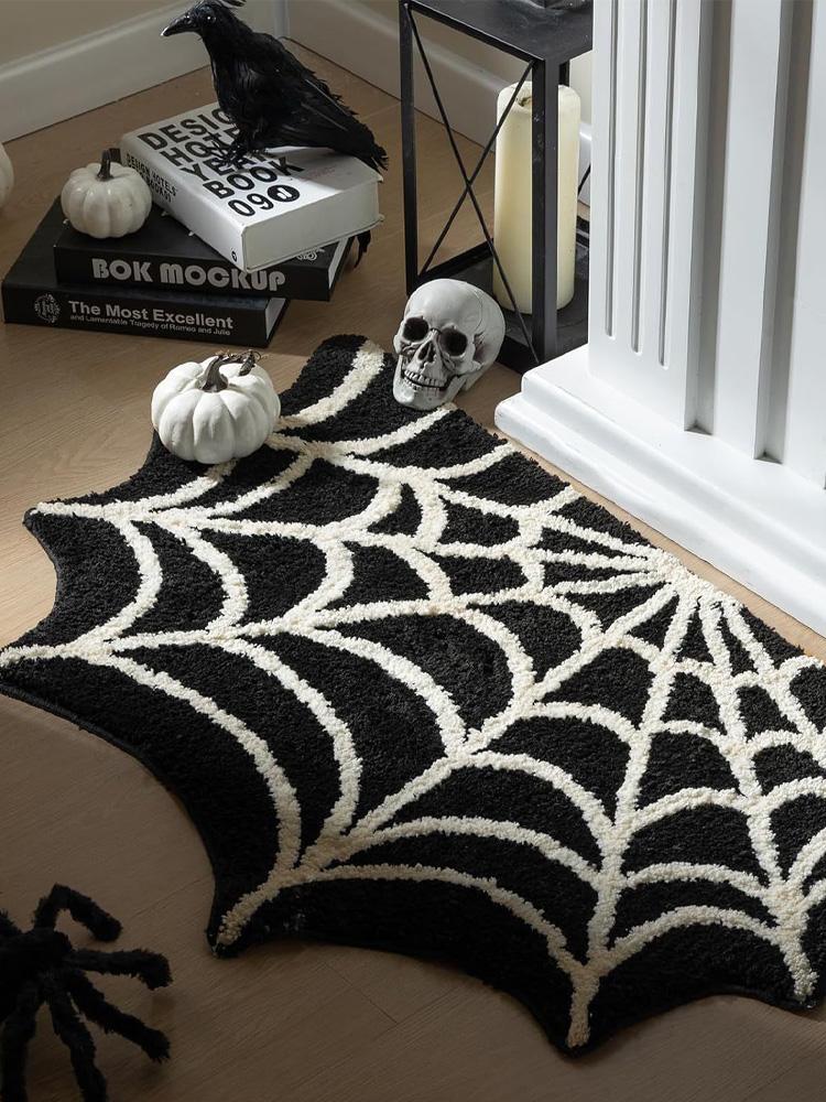 Halloween carpet Non-slip and dirty imitation cashmere floor mat at the door, entrance mat, foot mat, bedside mat
